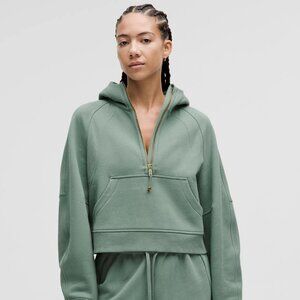 Lululemon Scuba Oversized Half-Zip Hoodie Size XS/S, NWT, Jade Grey